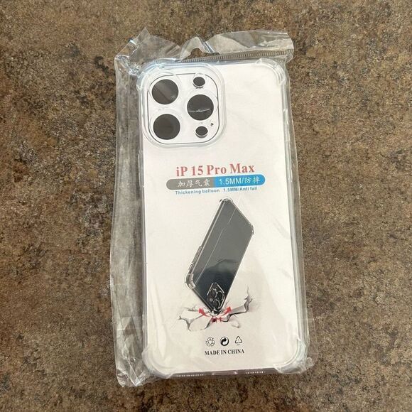 NWT IPhone 15 Pro Max Case Clear Soft TPU - Picture 2 of 11
